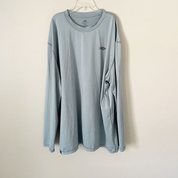 Aftco Size XXL Gray Long Sleeve Shirt Performance Athletic Fishing Tackle - Picture 1 of 6